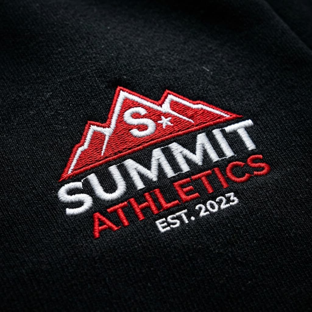 Custom embroidery detail
