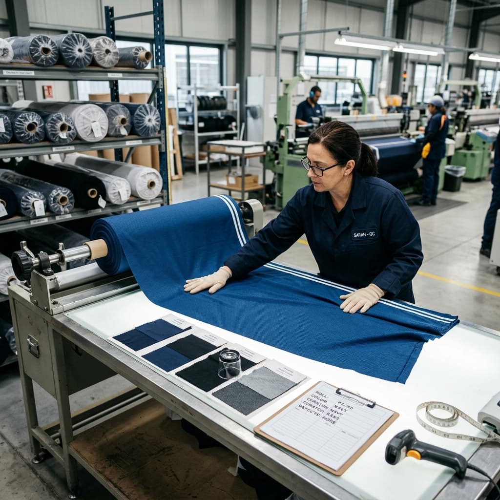 Controlled Stitch Density — RayoRise manufacturing quality detail