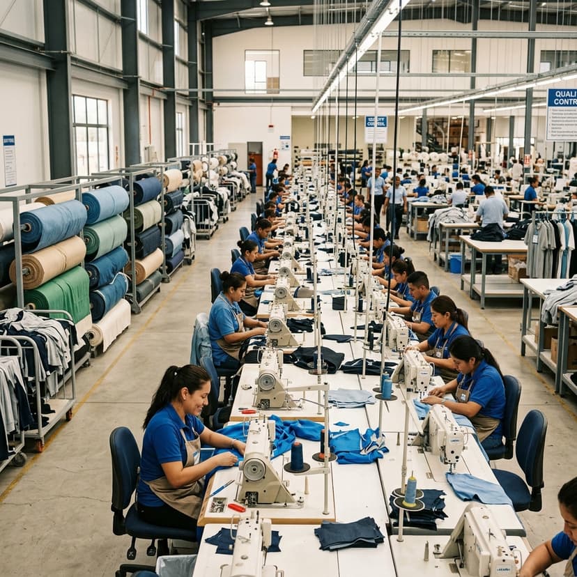 Fully equipped manufacturing floor