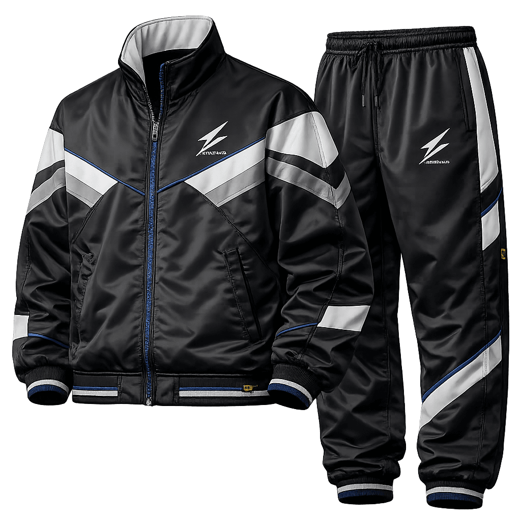Retro panel tracksuit — 90s football style, RayoRise B2B