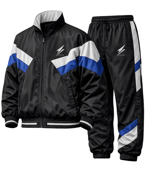 Retro panel tracksuit — flagship product